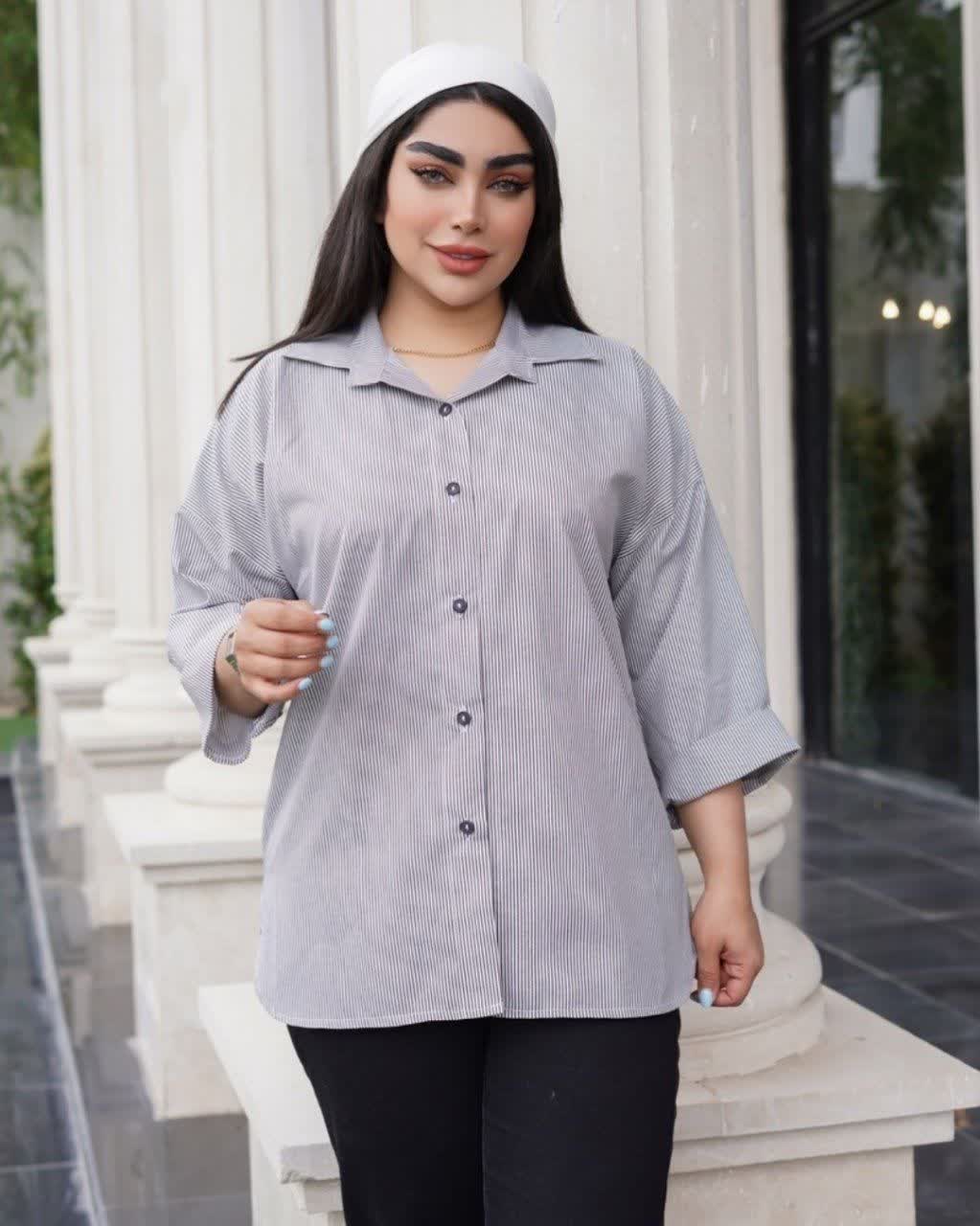 شومیز راه راه دلوین